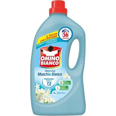 OMINO BIANCO течен перилен препарат 2,24л /56 пранета - Бял мускус