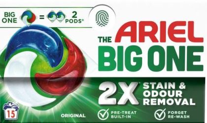  Ariel 3in1 Pods The Big One капсули за пране Alpine - 15 броя