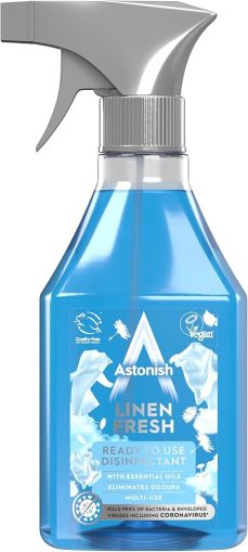 Astonish спрей дезинфектант 550 мл Linean Fresh - син