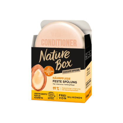 Nature Box твърд балсам 80 гр (като сапун) - Арган