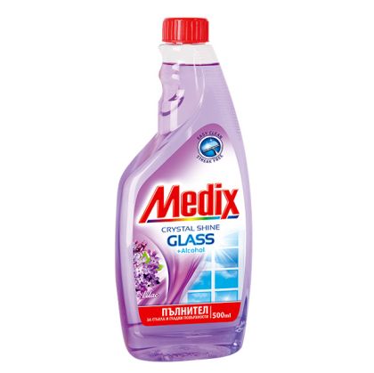  Medix за стъкла и огледала пълнител - 500 мл. Люляк