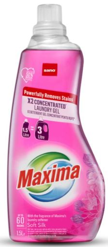 SANO Maxima Soft Silk гелообразен перилен препарат 1,5 литра / 60 пранета - Мека коприна