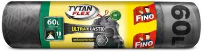 FINO TITAN FLEX Торби за смет с връзки, 60 литра, 10 броя
