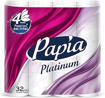 Papia тоалетна хартия 32 броя / 4 пласта - бяла