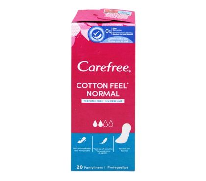 Carefree дамски ежедневни превръзки 20 броя -  памук