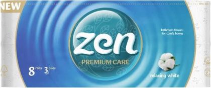 ZEN PREMIUM тоалетна хартия 8 бр. 3 пласта