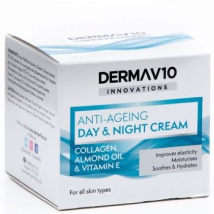 DERMA V10 Anti-Ageing Крем против бръчки 2 в 1 с Колаген (50 мл)