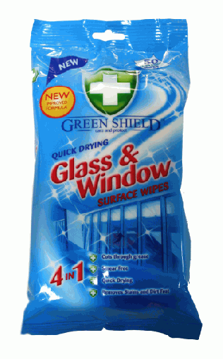 Green sheeld почистващи кърпи за прозорци 50 бр.