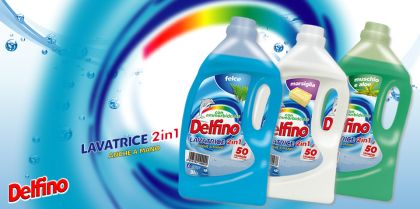 DELFINO течен  2.5 л./50 пранета - универсален