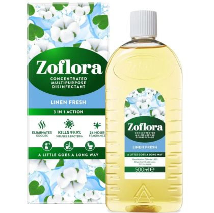 Zoflora концентрат дезинфектант 500 мл. (=20 л.) - Linen Fresh