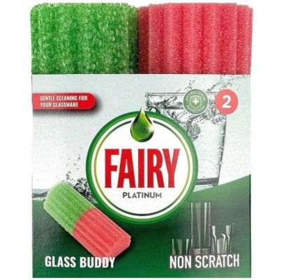 Fairy Platinum гъба за чаши, недраскаща удължена, 2 бр