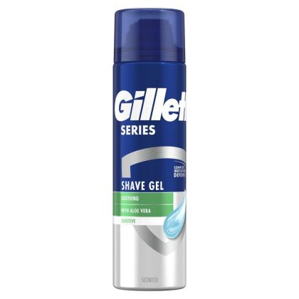 Gillette Senstive гел за бръснене 200 мл - алое