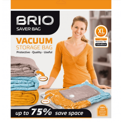 Brio вакуумни торби за дрехи XL 100 / 80 см