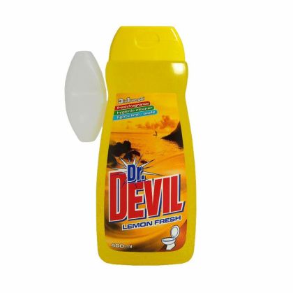 DEVIL WC гел  Лимон  пълнител 400 мл + кошничка 