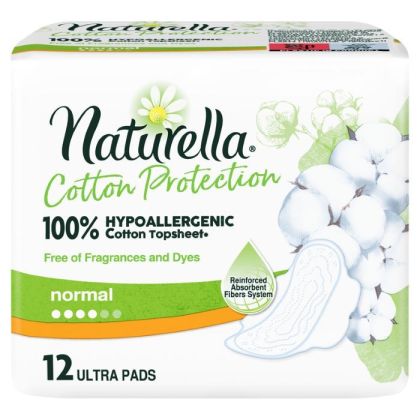 Naturella превръзки Normal Cotton Protection 12 бр 