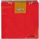 Салфетки SANTIA лукс  40 бр. - червени