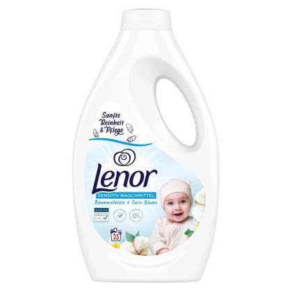 Lenor Sensitiv течен перилен препарат 1,25 л / 25 пранета