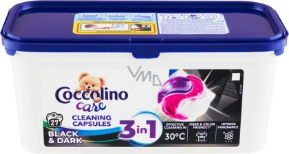 Coccolino 3 в 1 Капсули за пране 27 броя Черно и тъмно пране