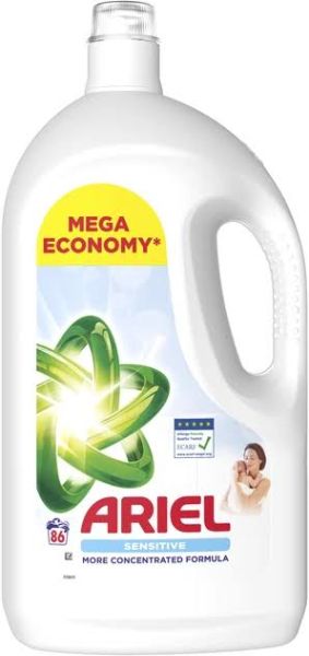 Ariel течен перилен Sensitiv 3,87 л. / 86 пр