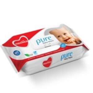 PURE бебешки мокри кърпички с капак 120 броя
