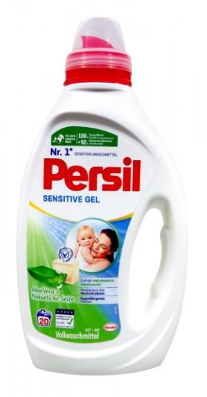 Persil Sensitive gel - течен перилен препарат - 900 мл, 20 пранета