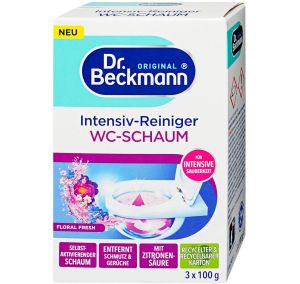 Dr. Beckmann препарат за почистване на тоалетна с активна пяна Floral Fresh, 3 сашета x 100 грама 