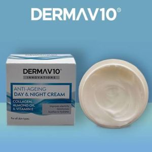 DERMA V10 Anti-Ageing Крем против бръчки 2 в 1 с Колаген (50 мл)