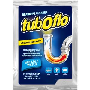 Tuboflo гранули за отпушване на канали, активират се със студена вода 60 гр.