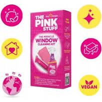 Stardrops The Pink Stuff Miracle Window Cleaning Kit комплект за почистване на прозорци и стъкла 850 мл