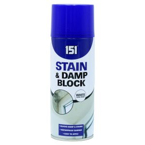 Спрей за блокиране и покриване на петна от мухъл и влага 151 Stain & Damp Block White Satin Finish, 400 мл