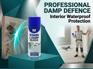 Спрей за блокиране и покриване на петна от мухъл и влага 151 Stain & Damp Block White Satin Finish, 400 мл