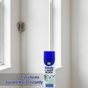 Спрей за блокиране и покриване на петна от мухъл и влага 151 Stain & Damp Block White Satin Finish, 400 мл