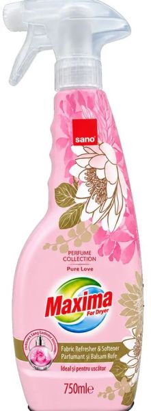 SANO спрей омекотител 750 мл, 40 пранета - Pure Love