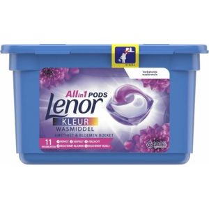 Lenor ALLin1 капсули за пране 11 бр - за цветно, аромат Аметист