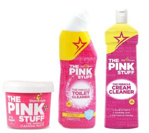 Пакет StarDrops The Pink Stuff: паста 850 гр, крем и WC препарат + Подарък