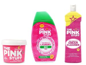 Пакет StarDrops The Pink Stuff: паста 850 гр, крем и перилен п-т BIO + Подарък