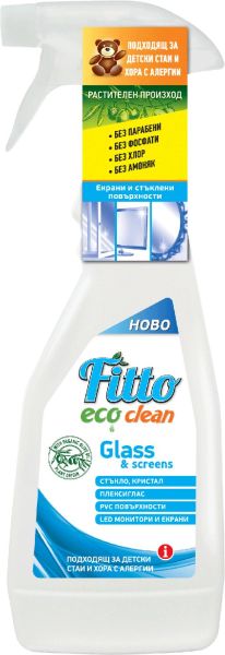 FITTO Eco спрей за стъкло, ПВЦ, монитори офис техника и детски стаи 500 мл