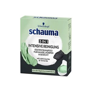 Schauma 3в1 интензивно почистващ шампоан с активен въглен  60 г.