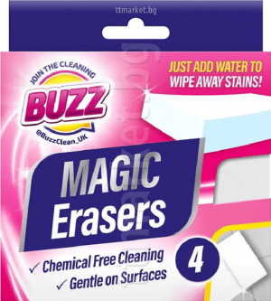 Buzz Magic Erasers магическа гъба / 4 бр в пакет