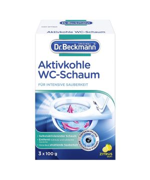 Dr. Beckmann препарат за почистване на тоалетна с активен въглен - кутия 3 сашета x 100 гр 