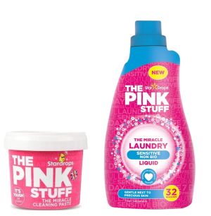 Пакет StarDrops The Pink Stuff: паста 850 гр + перилен п-т Сензитив + Подарък