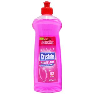 Crystale изплакваща течност за блясък за съдомиялна 500 мл - Нар & Грейпфрут