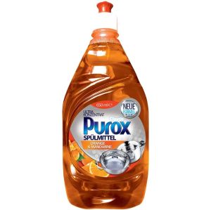 Purox концентриран препарат за миене на съдове 650 мл - портокал и мандарина Германия