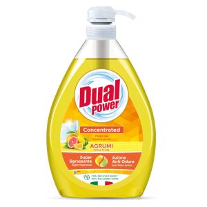 Dual препарат за миене на съдове 1 л./250 дози с помпа   - Лимон и Портокал (веро)