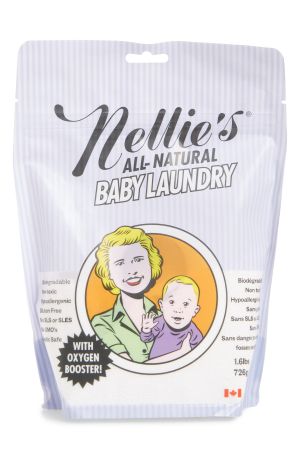 NELLIE`S бебешки натурален прах за пране 726 гр. (Канада)