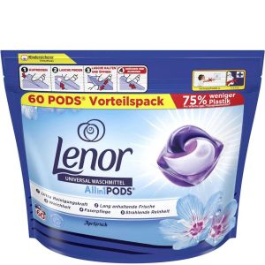 Lenor ALLin1 капсули за пране 60 бр за всеки цвят - аромат Aprilfresh