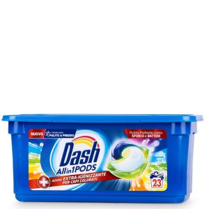 Dash 3in1 универсални капсули за пране 23 бр - с хигиенизант за обезмирисяване и дезинфекция