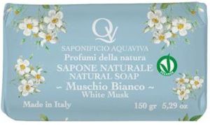 Aquaviva Mineral ексфолиращ сапун 150 г - Muscio Bianco - бял мускус