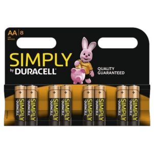 Батерии 2-А / AA DURACELL Алкални 8 бр пакет