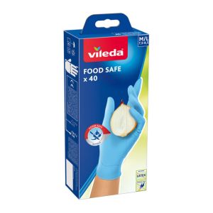 Vileda FOOD SAFE домакински ръкавици M 40 бр 